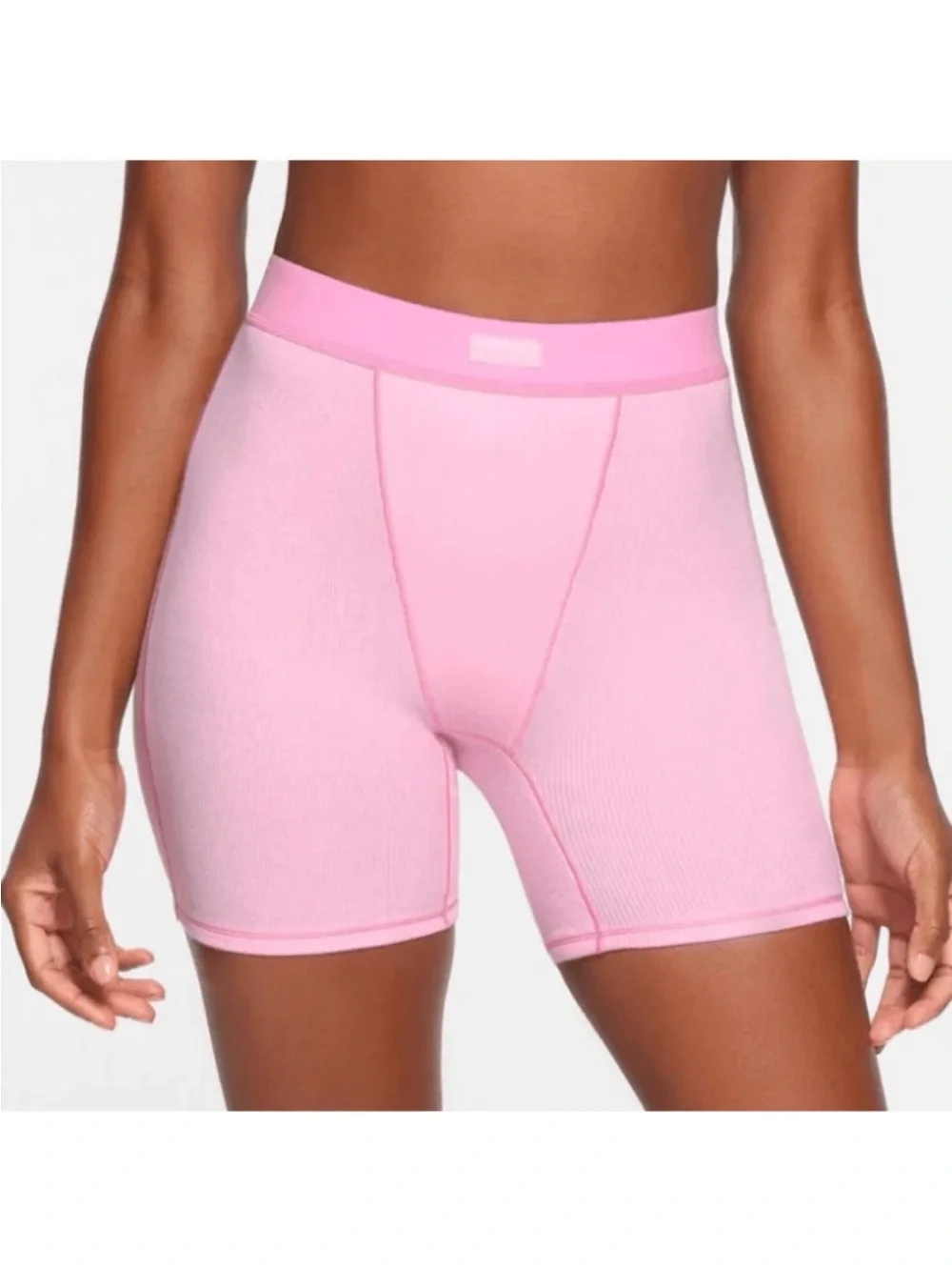 🔥 SLIMS Cotton Ribbed Boyfriend Boxers In Bubblegum Pink RARE Size Medium